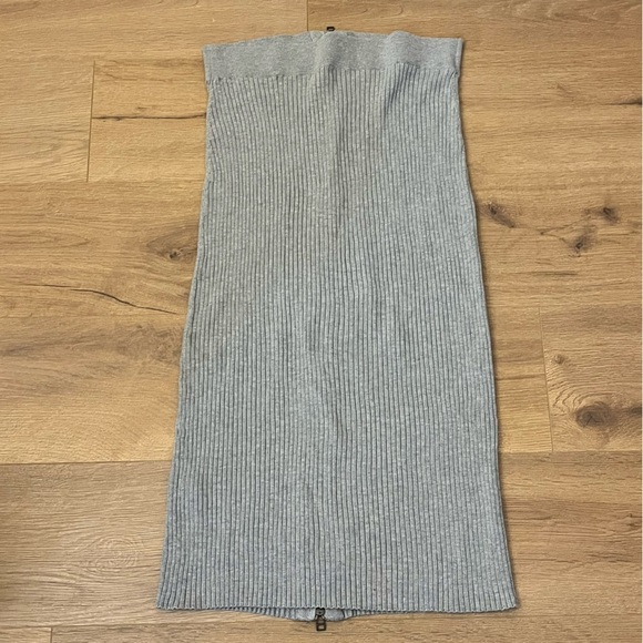 Daily Practice | Ribbed gray sweater midi skirt Women’s size M Anthropologie - Picture 9 of 9